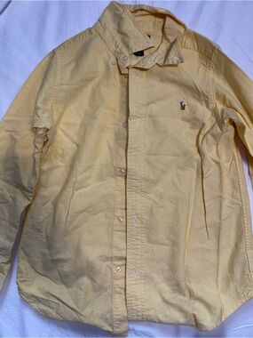 Ralph Lauren Yellow Button-Down Oxford Shirt